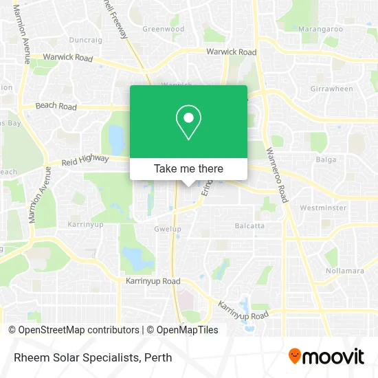 Rheem Solar Specialists map