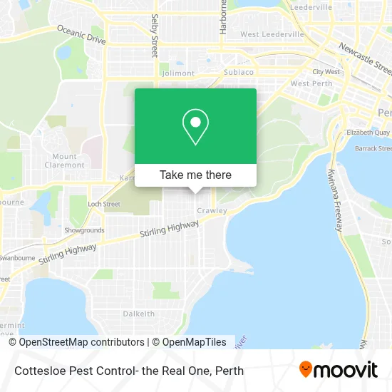 Cottesloe Pest Control- the Real One map