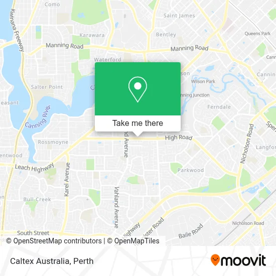 Mapa Caltex Australia