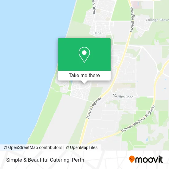 Mapa Simple & Beautiful Catering