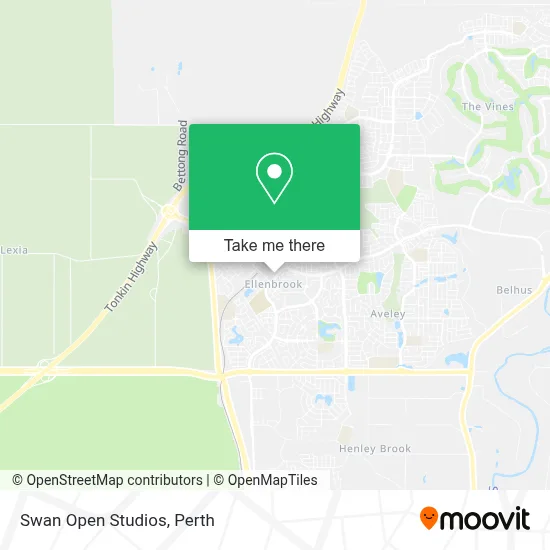 Mapa Swan Open Studios