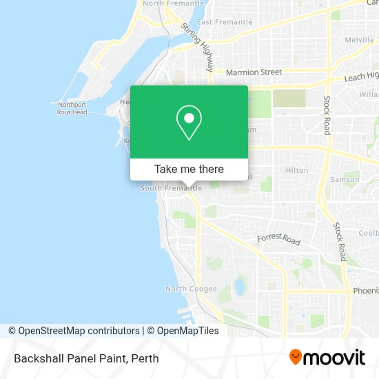 Backshall Panel Paint map
