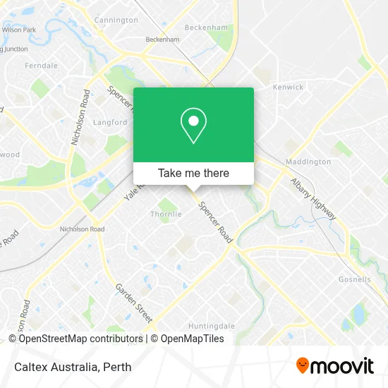 Mapa Caltex Australia