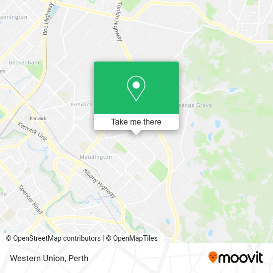 Mapa Western Union