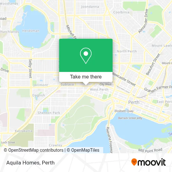 Mapa Aquila Homes