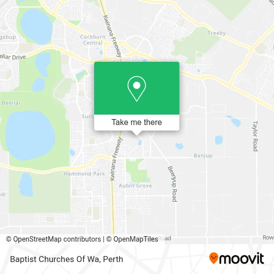 Baptist Churches Of Wa map