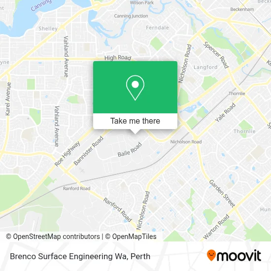 Mapa Brenco Surface Engineering Wa