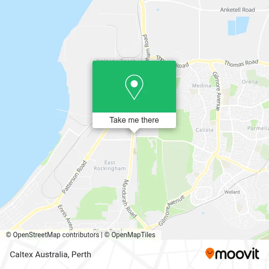 Mapa Caltex Australia