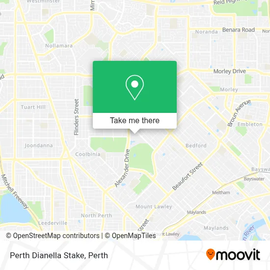 Mapa Perth Dianella Stake