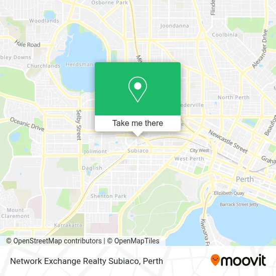 Mapa Network Exchange Realty Subiaco