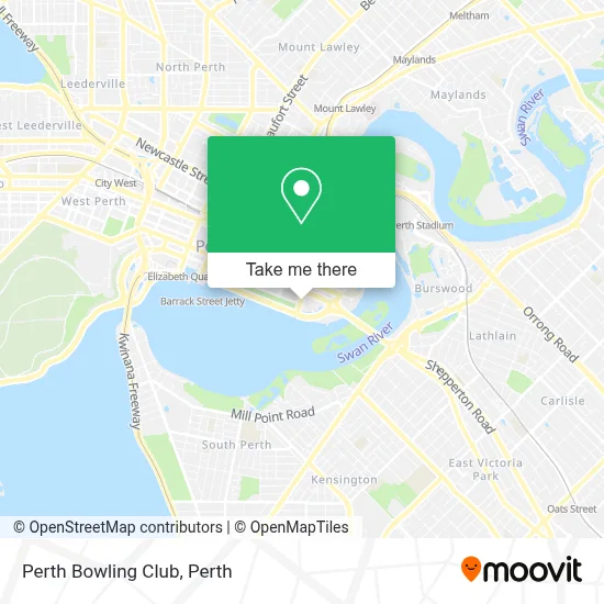 Mapa Perth Bowling Club