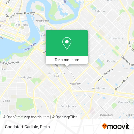 Mapa Goodstart Carlisle