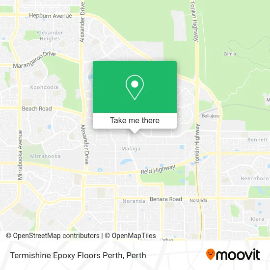 Mapa Termishine Epoxy Floors Perth