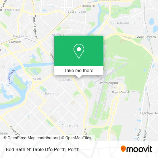 Bed Bath N' Table Dfo Perth map