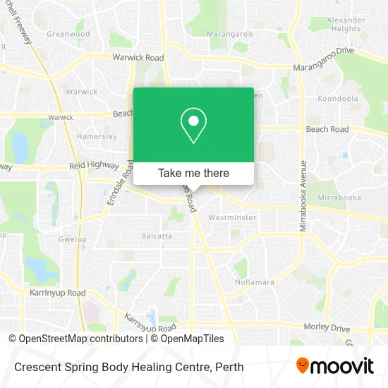 Crescent Spring Body Healing Centre map