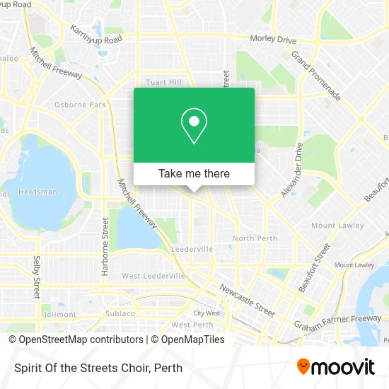 Mapa Spirit Of the Streets Choir