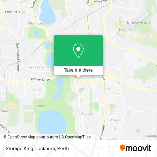 Mapa Storage King Cockburn