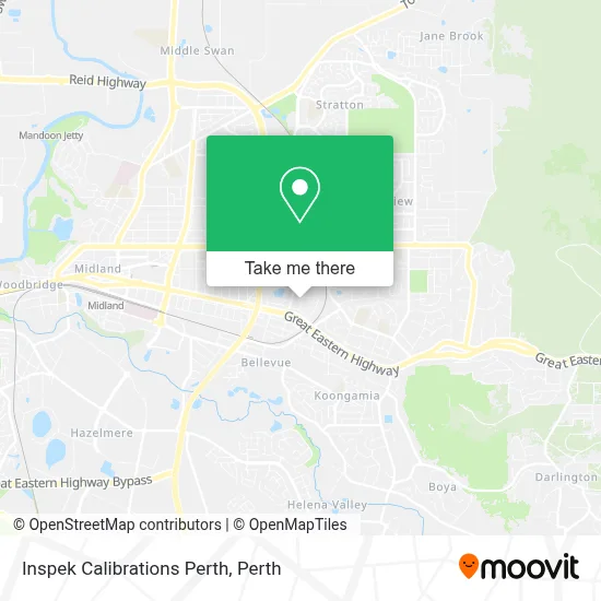 Mapa Inspek Calibrations Perth