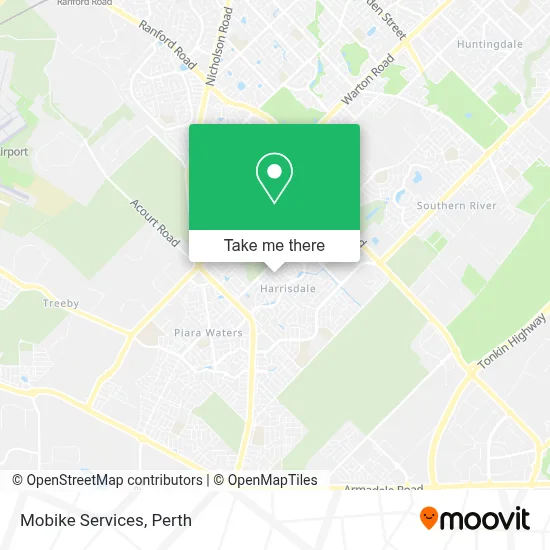 Mapa Mobike Services