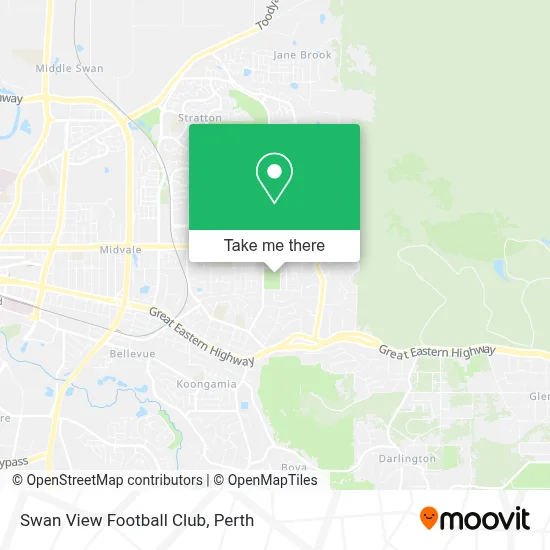 Mapa Swan View Football Club