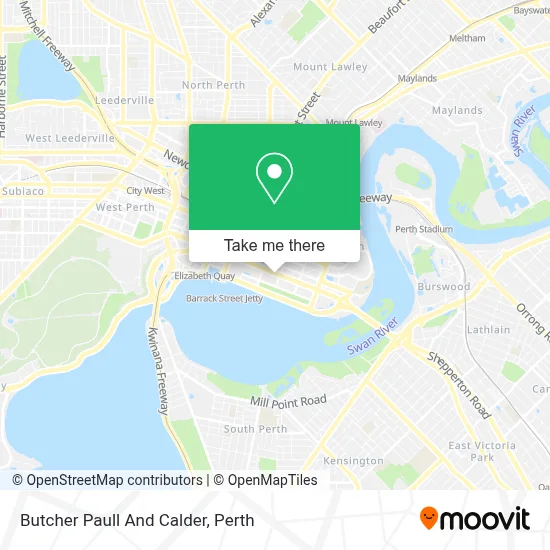 Mapa Butcher Paull And Calder