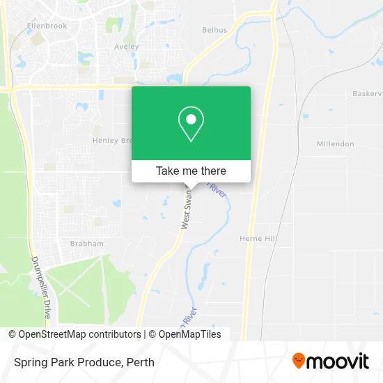 Mapa Spring Park Produce