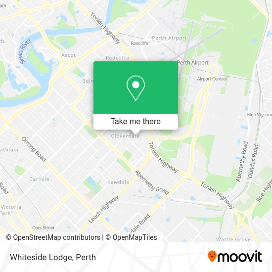 Mapa Whiteside Lodge
