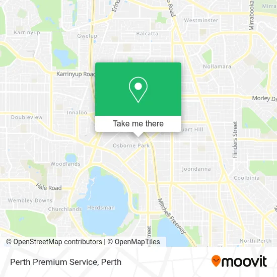 Mapa Perth Premium Service