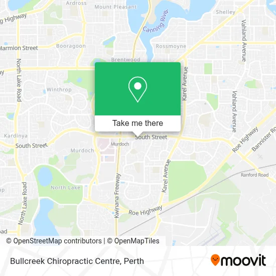 Mapa Bullcreek Chiropractic Centre