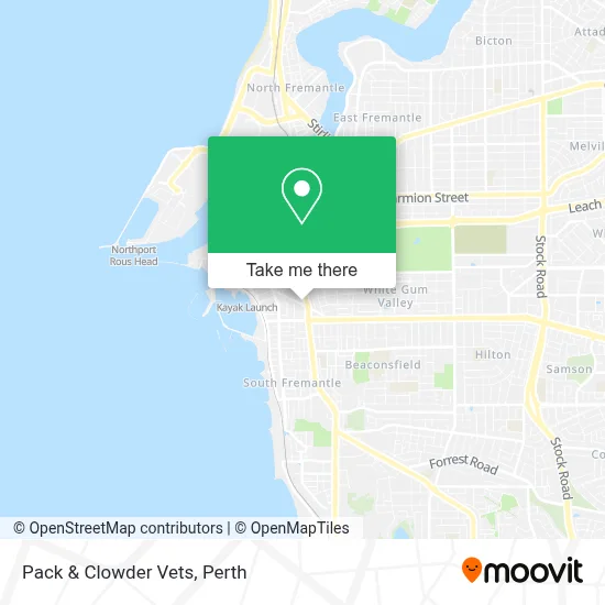 Pack & Clowder Vets map