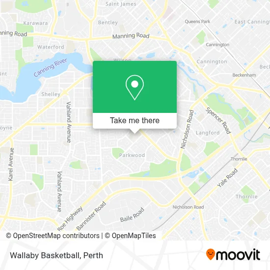 Mapa Wallaby Basketball