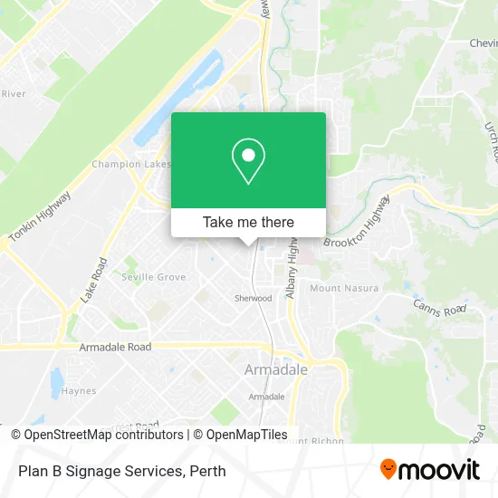 Mapa Plan B Signage Services