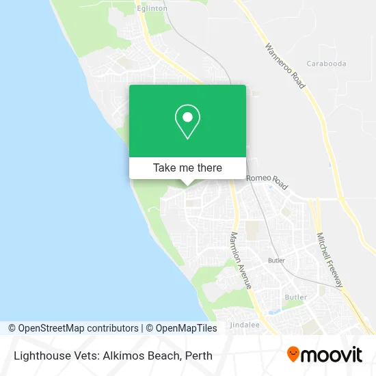Mapa Lighthouse Vets: Alkimos Beach