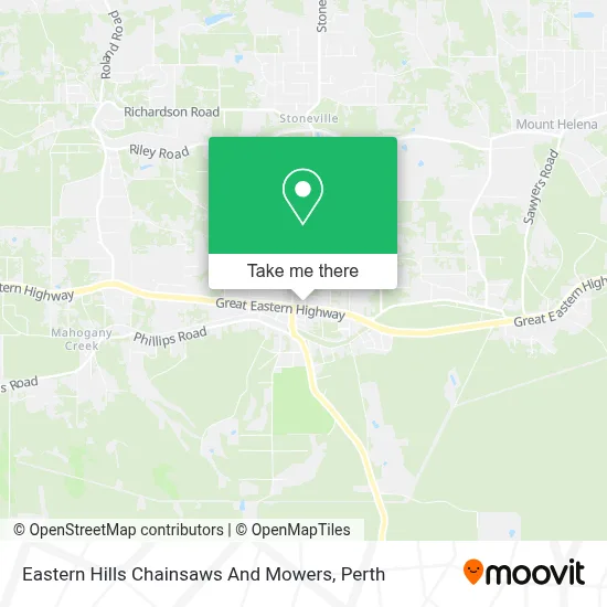 Mapa Eastern Hills Chainsaws And Mowers