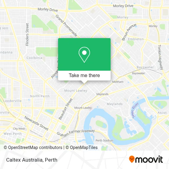 Mapa Caltex Australia