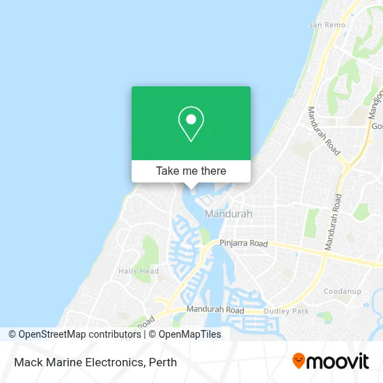 Mapa Mack Marine Electronics