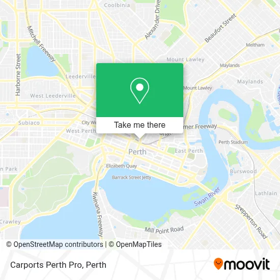 Mapa Carports Perth Pro