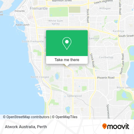 Mapa Atwork Australia