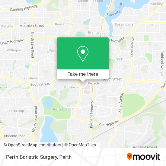 Mapa Perth Bariatric Surgery