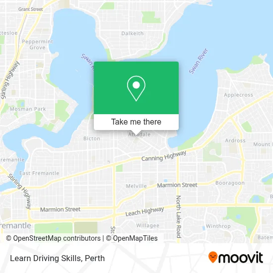 Mapa Learn Driving Skills