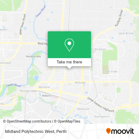 Mapa Midland Polytechnic West