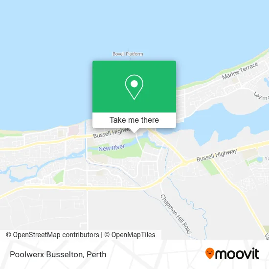 Mapa Poolwerx Busselton