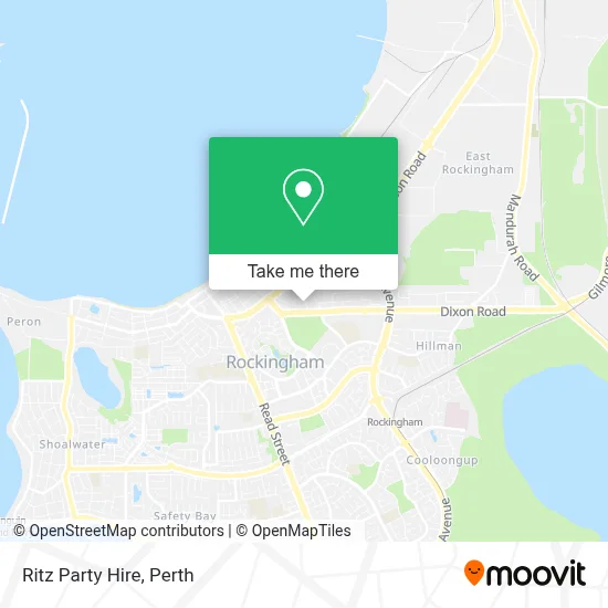 Ritz Party Hire map