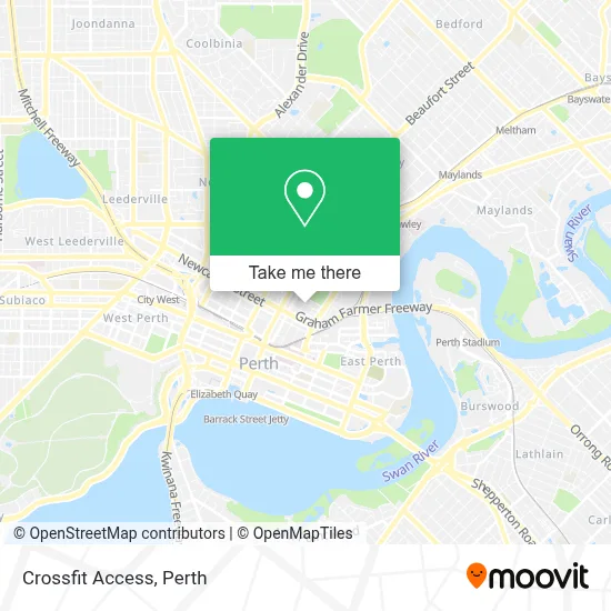 Crossfit Access map