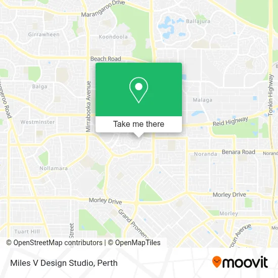 Mapa Miles V Design Studio