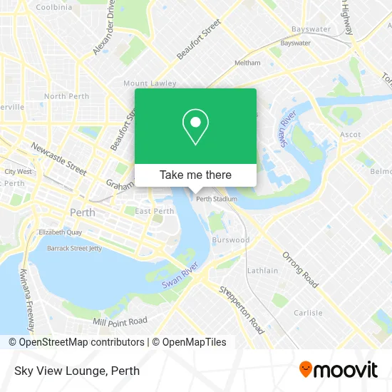Mapa Sky View Lounge