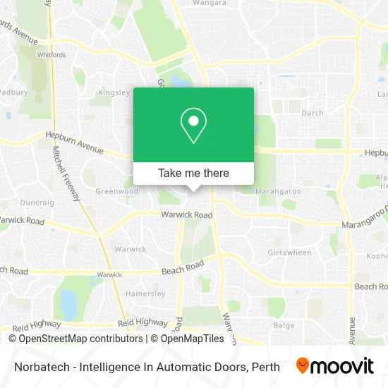 Mapa Norbatech - Intelligence In Automatic Doors