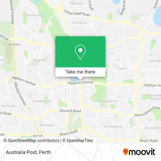 Mapa Australia Post