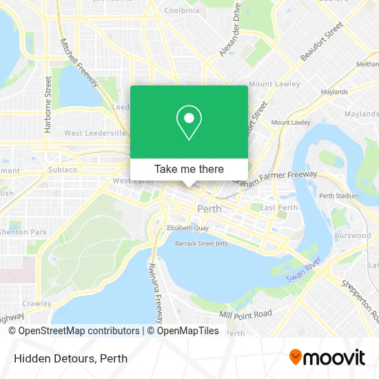 Mapa Hidden Detours