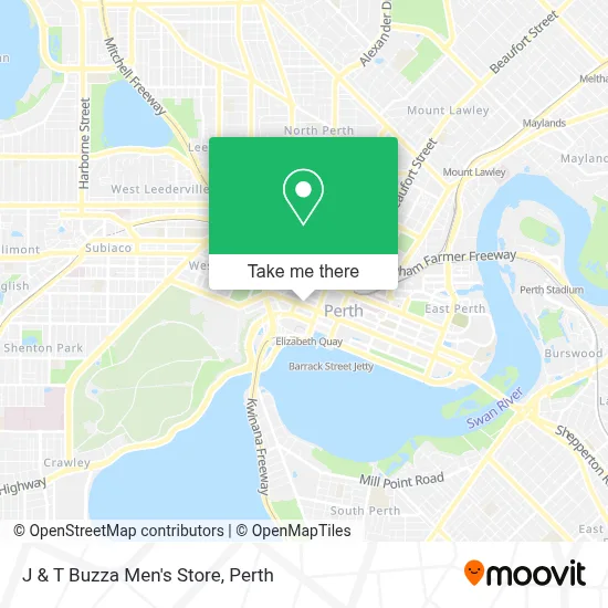 Mapa J & T Buzza Men's Store